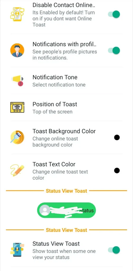 AN WhatsApp 10+ notifications customization