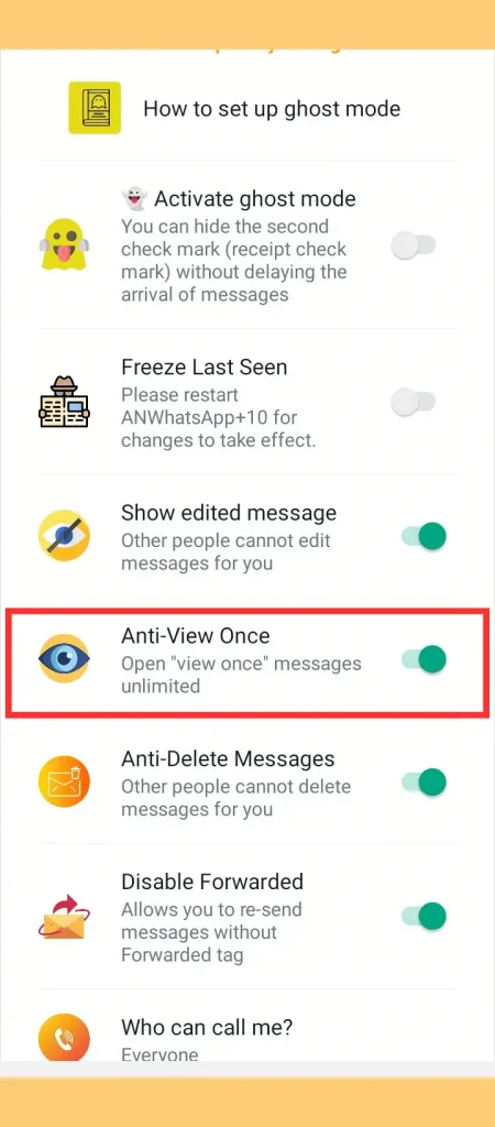 anti view once feature of An WhatsApp